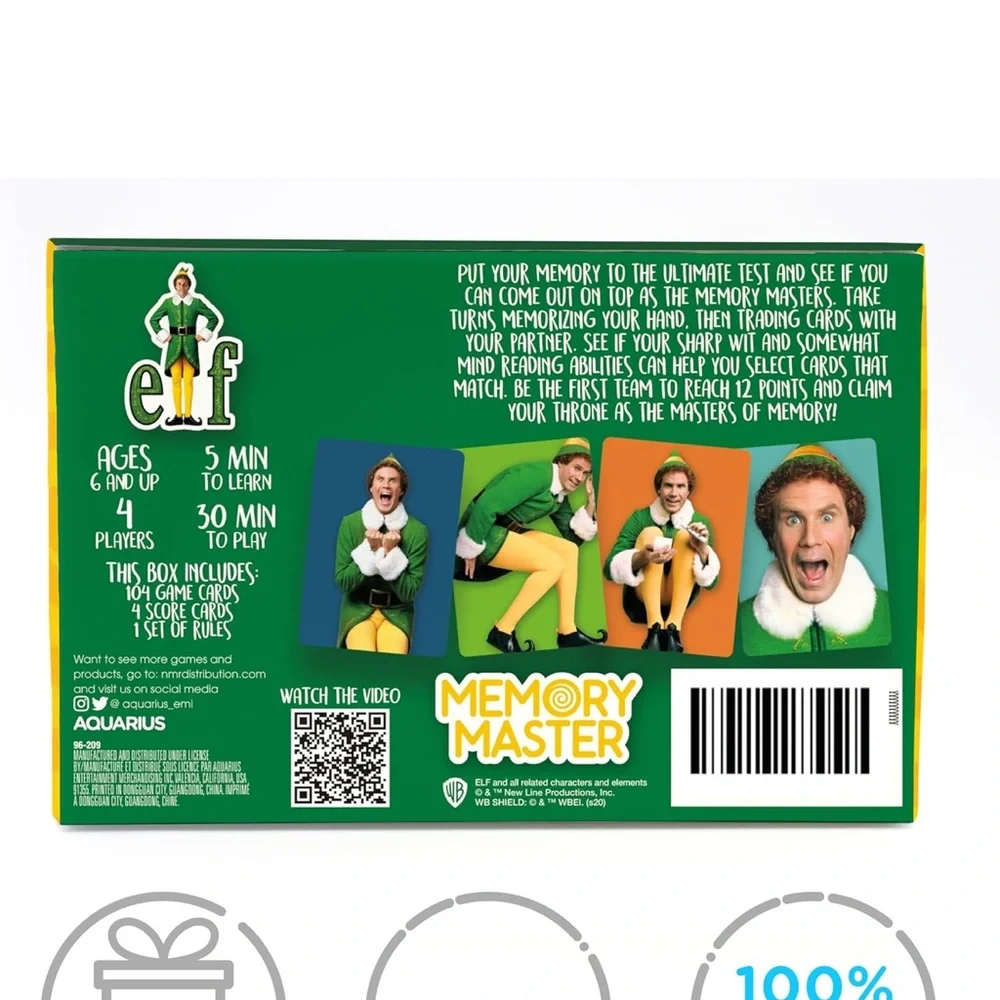 Aquarius Elf Memory Master Card Game